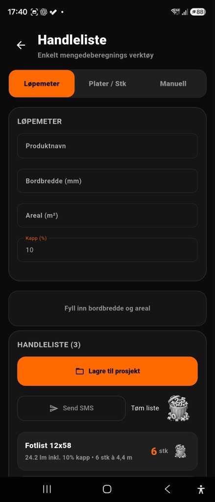 Handleliste